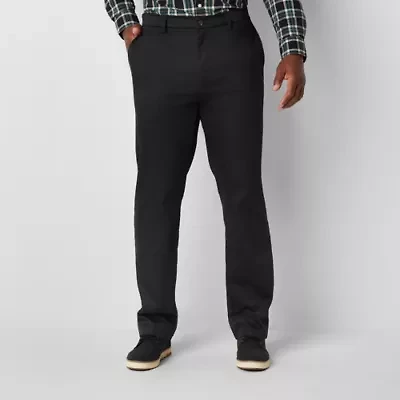 St. John's Bay Universal Easy Care Extender Mens Classic Fit Big and Tall Flat Front Pant