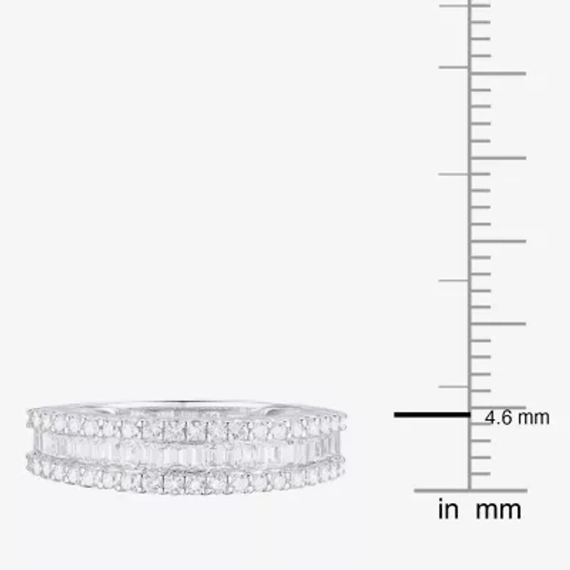 (G-H / Vs2-Si1) Womens 1/2 CT. T.W. Lab Grown White Diamond 10K Gold Anniversary Band