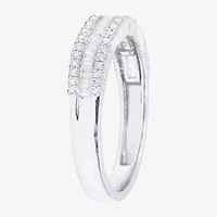 (G-H / Vs2-Si1) Womens 1/2 CT. T.W. Lab Grown White Diamond 10K Gold Anniversary Band