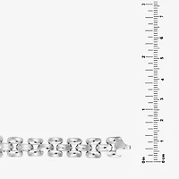 Athra Sterling Silver 7.5 Inch Hollow Panther Chain Bracelet