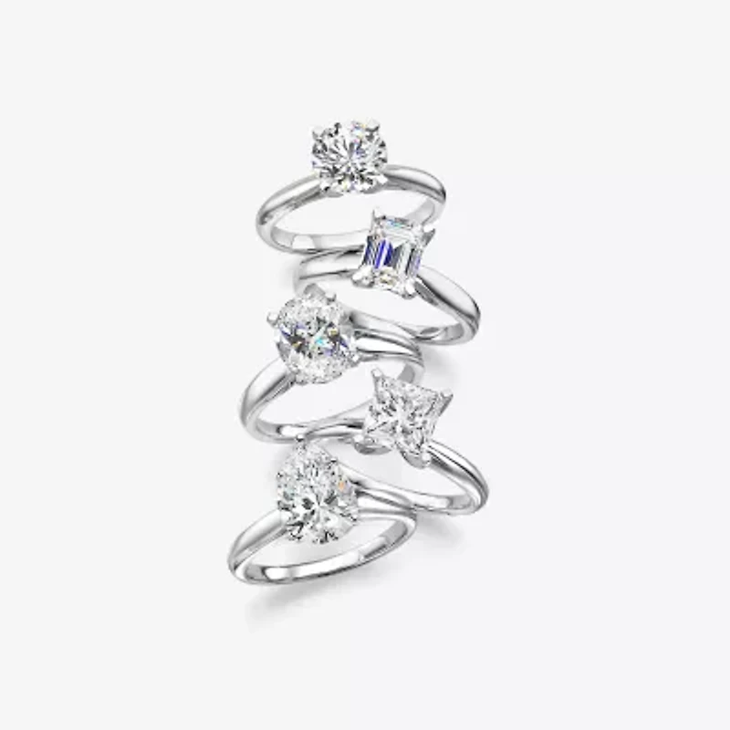 1 1/2 CT. Lab-Grown (G / VS2)  Diamond 14K Gold Radiant-Cut Solitaire Engagement Ring