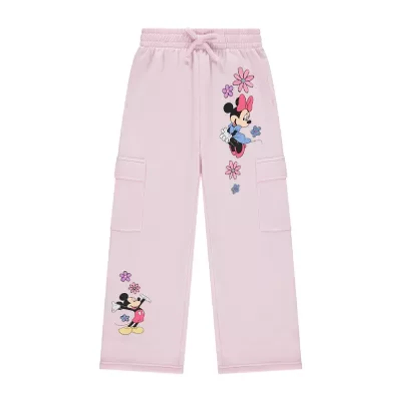 Disney Collection Little & Big Kid Girls 2-pc. Mickey Mouse Minnie Pant Set