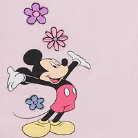 Disney Collection Little & Big Kid Girls 2-pc. Mickey Mouse Minnie Pant Set