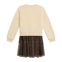 Knit Works Little & Big Kid Girls Short Sleeve Drop Shoulder 2-pc. Dress Set