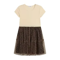 Knit Works Little & Big Kid Girls Short Sleeve Drop Shoulder 2-pc. Dress Set