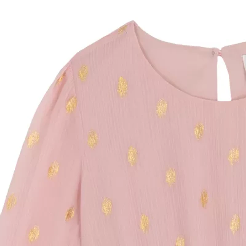 Rare Editions Big Kid Girls Long Sleeve A-Line Dress