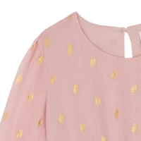 Rare Editions Big Kid Girls Long Sleeve A-Line Dress