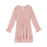Rare Editions Big Kid Girls Long Sleeve A-Line Dress