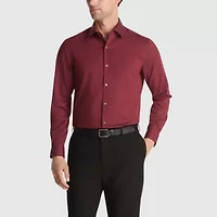 Van Heusen Comfort Performance Mens Slim Fit Stretch Fabric Wrinkle Free Long Sleeve Dress Shirt