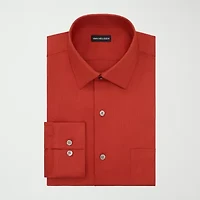 Van Heusen Everyday Defense Stain Shield Mens Regular Fit Stretch Fabric Wrinkle Free Long Sleeve Dress Shirt