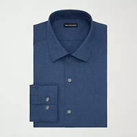 Van Heusen Comfort Performance Mens Slim Fit Stretch Fabric Wrinkle Free Long Sleeve Dress Shirt