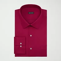 Van Heusen Everyday Defense Stain Shield Mens Regular Fit Stretch Fabric Wrinkle Free Long Sleeve Dress Shirt