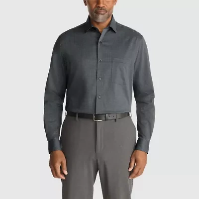 Van Heusen Ultra Wrinkle Free Mens Regular Fit Stretch Fabric Long Sleeve Dress Shirt