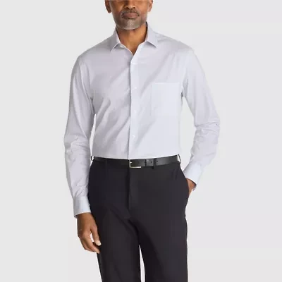 Van Heusen Ultra Wrinkle Free Mens Regular Fit Stretch Fabric Long Sleeve Dress Shirt