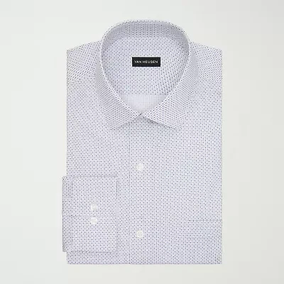 Van Heusen Ultra Flex Mens Slim Fit Stretch Fabric Wrinkle Free Long Sleeve Dress Shirt