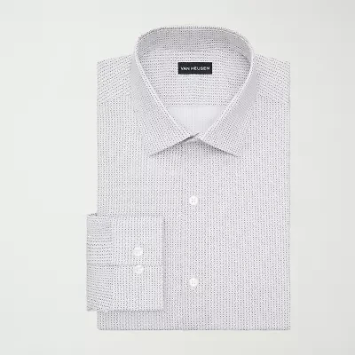 Van Heusen Comfort Performance Mens Slim Fit Stretch Fabric Long Sleeve Dress Shirt