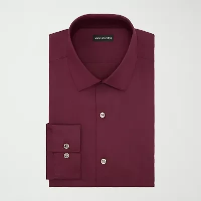 Van Heusen Mens Classic Fit Stretch Fabric Long Sleeve Dress Shirt