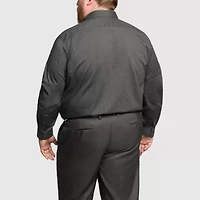 Van Heusen Comfort Performance Big And Tall Mens Regular Fit Stretch Fabric Wrinkle Free Long Sleeve Dress Shirt