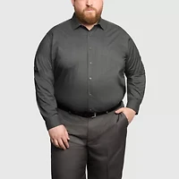 Van Heusen Comfort Performance Big And Tall Mens Regular Fit Stretch Fabric Wrinkle Free Long Sleeve Dress Shirt