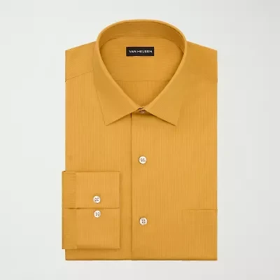 Van Heusen Big and Tall Everyday Defense Stain Shield Mens Regular Fit Stretch Fabric Wrinkle Free Long Sleeve Dress Shirt