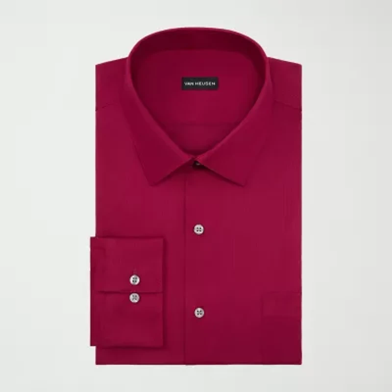 Van Heusen Mens Classic Fit Stretch Fabric Wrinkle Free Long Sleeve Dress Shirt