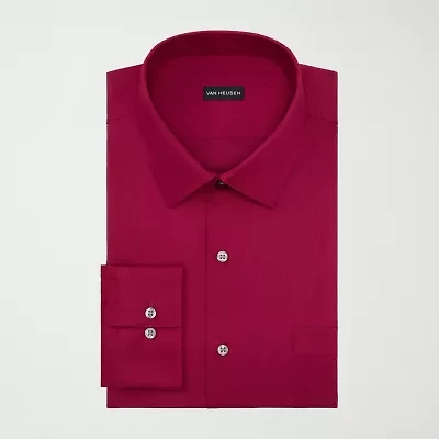 Van Heusen Mens Classic Fit Stretch Fabric Wrinkle Free Long Sleeve Dress Shirt