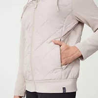 Free Country Womens Hooded Easy-on + Easy-off Lightweight Quilted Jacket