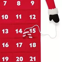 North Pole Trading Co. Santa Fabirc Christmas Advent Calendar
