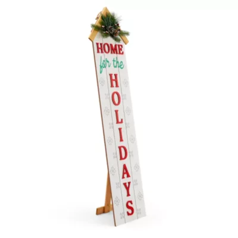 North Pole Trading Co. Home For The Holidays Christmas Porch Sign