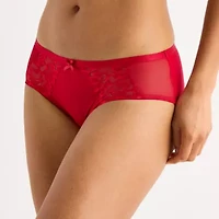 Ambrielle Tulip Lace Shine Hipster Panty