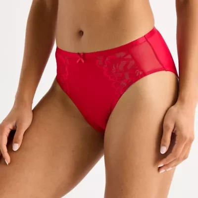 Ambrielle Tulip Lace Shine High Cut Panty