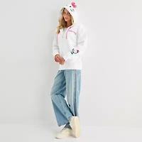 Womens Long Sleeve Hello Kitty Zipper Juniors Hoodie