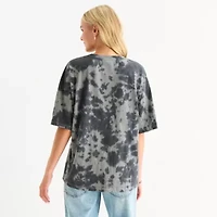 Grayson Threads, The Label Haloween Michael Myers Oversized Tee Womens Crew Neck Short Sleeve Juniors Graphic T-Shirt