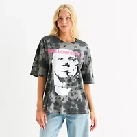 Grayson Threads, The Label Haloween Michael Myers Oversized Tee Womens Crew Neck Short Sleeve Juniors Graphic T-Shirt