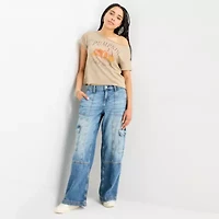 Pumpkin Patch Girlie Off The Shoulder Tee Womens Round Neck Short Sleeve Fitted Juniors Graphic T-Shirt
