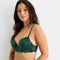 Arizona Body Holiday Lace Lightly Lined Demi Bra