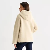 St. John's Bay Womens Midweight Teddy Coat