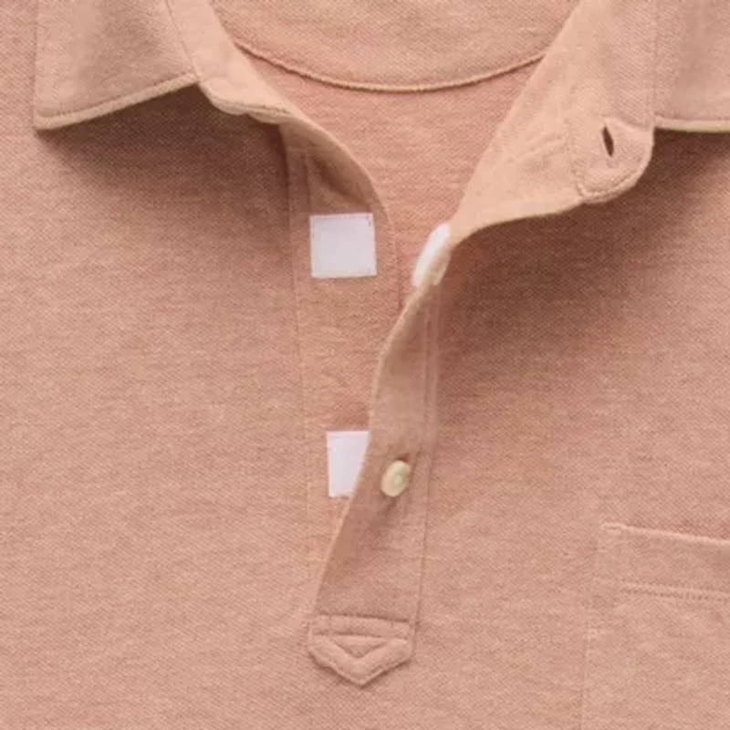 mutual weave Big and Tall Mens Regular Fit Easy-on + Easy-off Adaptive Short Sleeve Polo Shirt