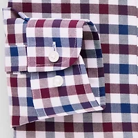 Stafford Coolmax All Season Oxford Mens Regular Fit Stretch Fabric Wrinkle Free Long Sleeve Dress Shirt
