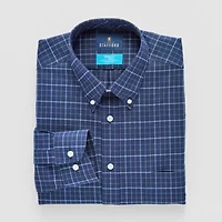 Stafford Coolmax All Season Oxford Mens Regular Fit Stretch Fabric Wrinkle Free Long Sleeve Dress Shirt