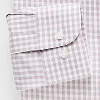 Stafford Smart Tech Mens Slim Fit Stretch Fabric Wrinkle Free Long Sleeve Dress Shirt