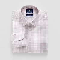 Stafford Smart Tech Mens Slim Fit Stretch Fabric Wrinkle Free Long Sleeve Dress Shirt