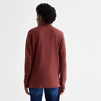 mutual weave Mens Regular Fit Long Sleeve Polo Shirt