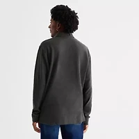 mutual weave Mens Regular Fit Long Sleeve Polo Shirt