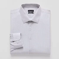 Shaquille O'Neal XLG™ Big And Tall Mens Regular Fit Easy Care Stretch Fabric Long Sleeve Dress Shirt