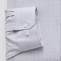 Shaquille O'Neal XLG Big And Tall Mens Regular Fit Easy Care Stretch Fabric Long Sleeve Dress Shirt