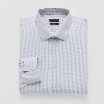 Shaquille O'Neal XLG Big And Tall Mens Regular Fit Easy Care Stretch Fabric Long Sleeve Dress Shirt