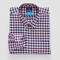 Stafford Big and Tall Coolmax All Season Oxford Mens Regular Fit Stretch Fabric Wrinkle Free Long Sleeve Dress Shirt