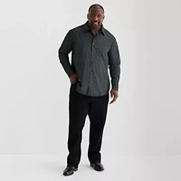 Shaquille O'Neal XLG Mens Long Sleeve Classic Fit Big and Tall Button-Down Shirt