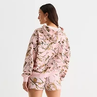 Forever 21 Womens Long Sleeve Embellished Fleece Juniors Hoodie